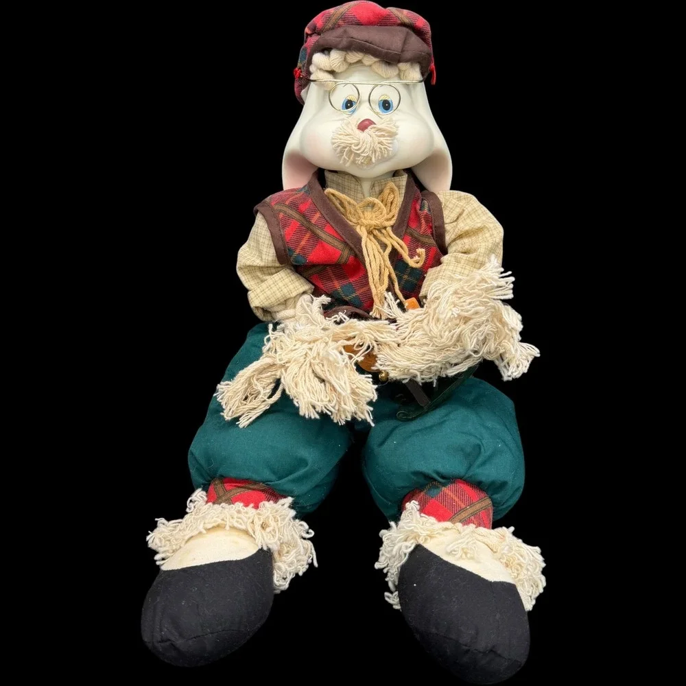 House of Lloyd Christmas Around the World Grandpa Lloyd Bunny Rabbit Doll 54237